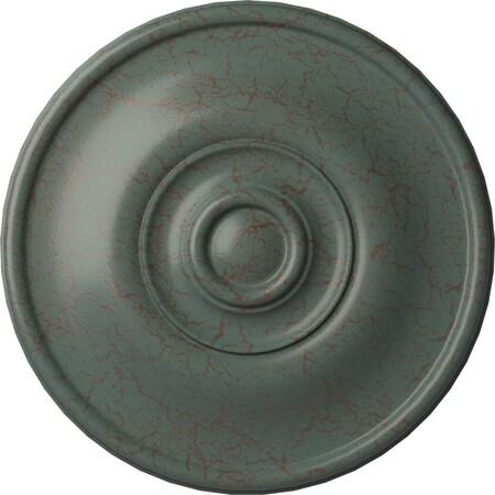 Ekena Millwork Jefferson Ceiling Medallion (Fits Canopies up to 2 7/8"), 11 3/4"OD x 3/8"P, Cloud Burst Crackle CM12JECBC